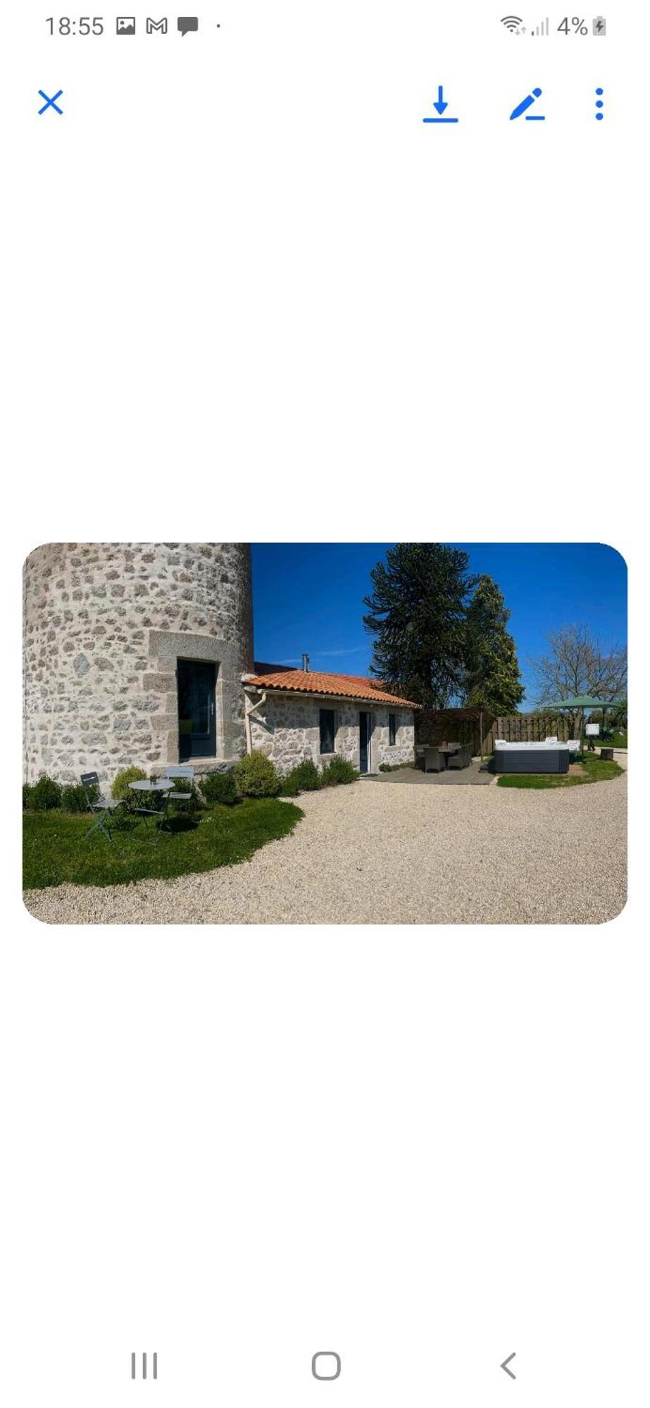 Loue Ancien Moulin A Vent Avec Piscine Et Jacuzzi Villa Neuvy-Bouin ภายนอก รูปภาพ