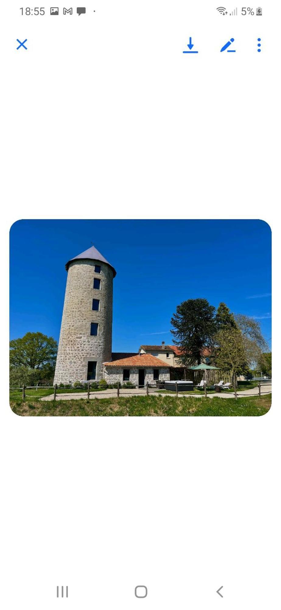 Loue Ancien Moulin A Vent Avec Piscine Et Jacuzzi Villa Neuvy-Bouin ภายนอก รูปภาพ